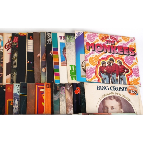 2606 - Vinyl LP records including Johnnie Mathis, Bing Crosby, Status Quo, Doris Day, Andy Williams and Dia... 