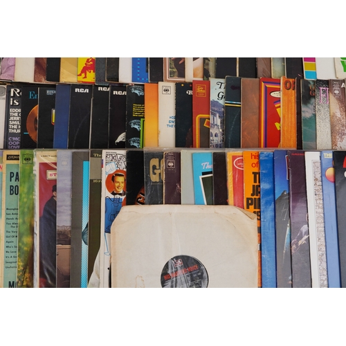 2606 - Vinyl LP records including Johnnie Mathis, Bing Crosby, Status Quo, Doris Day, Andy Williams and Dia... 