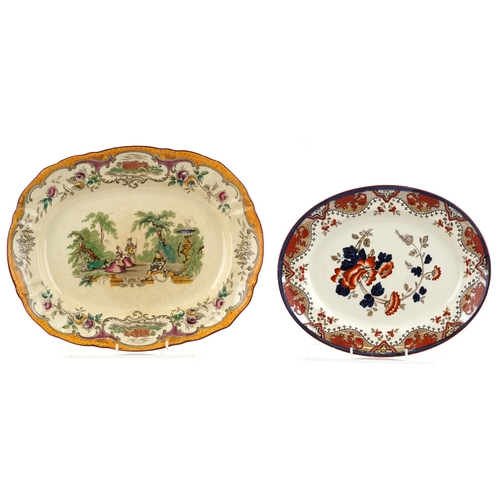 1678 - Early 20th century pottery including a Doulton Burslem and Mintons transfer printed platters and a C... 