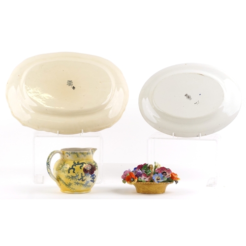 1678 - Early 20th century pottery including a Doulton Burslem and Mintons transfer printed platters and a C... 