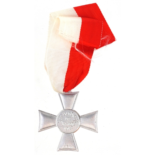 2720 - A German military interest enamelled Lübeck Hanseatic Cross.