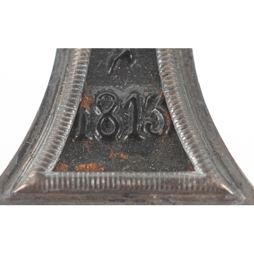 2718 - A German military interest Iron Cross and Flanders Marine Cross.