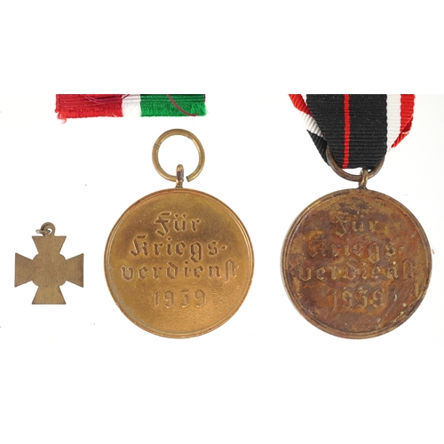 2725 - Four German military interest medals and a dress medal.