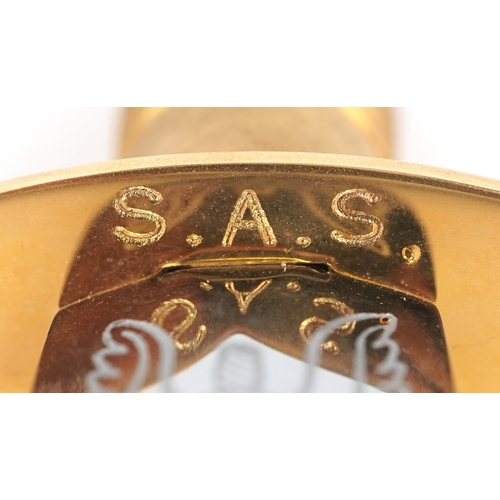 2842 - A limited edition SAS Commando knife by Crown Swords with certificate of authenticity numbered 563/1... 