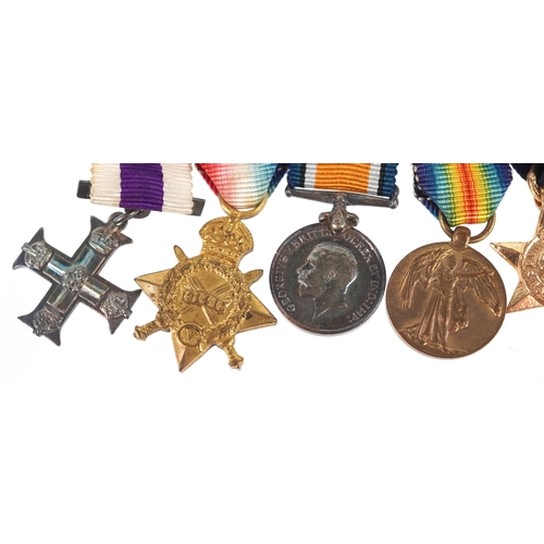 2685 - A British military World War I and World War II dress medal group with Military Cross.