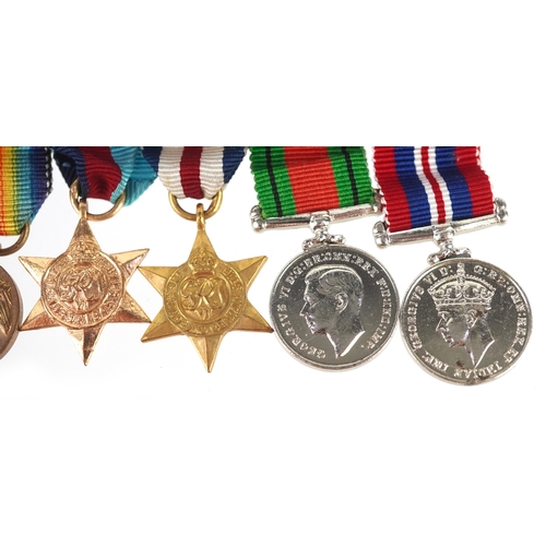 2685 - A British military World War I and World War II dress medal group with Military Cross.