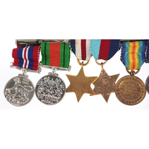 2685 - A British military World War I and World War II dress medal group with Military Cross.
