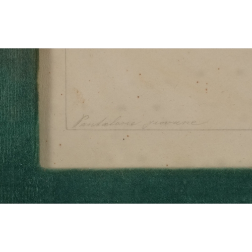 2450 - B. D. P - Costume designs, a pair of early 20th century continental school lithographs, indistinctly... 