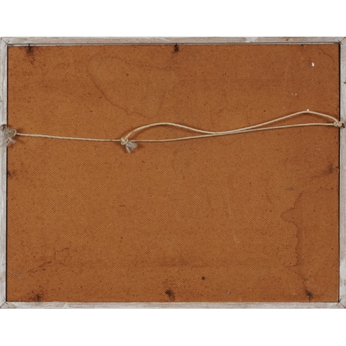 2452 - J. Murdoch - Still life bowl of flowers, late 20th century British school oil on canvas board, frame... 