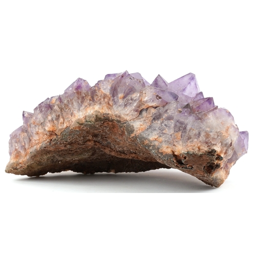 338 - A large natural amethyst crystal cluster specimen, 30cm wide.