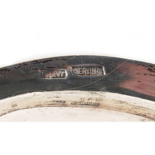 3567 - An American sterling silver entrée dish and cover, stamped M Levy Sterling, 29cm wide, 1095.0g.