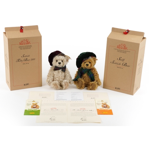 718 - Two Steiff limited edition collectable teddy bears with boxes and certificates comprising the Steiff... 