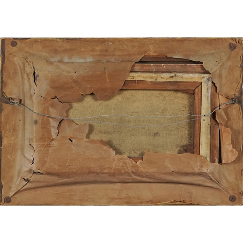 2532 - T. Brian- Still life basket of oranges, 19th century British school oil on canvas within a giltwood ... 