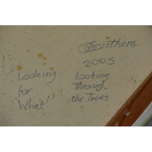 2260 - Donna Southern (Eastbourne 1960-2024) - Looking Through the Trees, Looking for What?, oil on canvas,... 