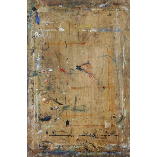 2290 - Donna Southern (Eastbourne 1960-2024) - Abstract figure, mixed media on board, unframed, 91cm x 61cm... 