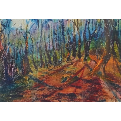 2445 - Donna Southern (Eastbourne 1960-2024) - A pair of abstract photographic prints, framed and glazed, 1... 