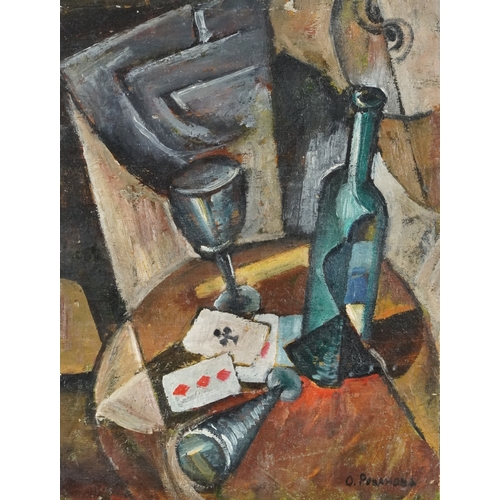 2531 - **WITHDRAWN**Olga Rozanova - (1886-1918) - Still life, early 20th century Russian school oil on canv... 