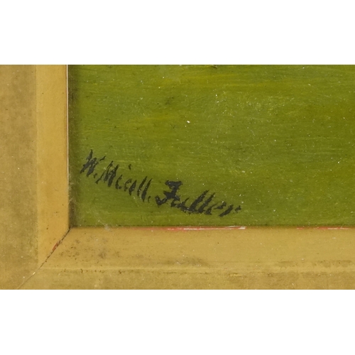 2533 - W. Michel Fuller - Cottage garden, 20th century British school oil on canvas, framed and glazed, 24c... 