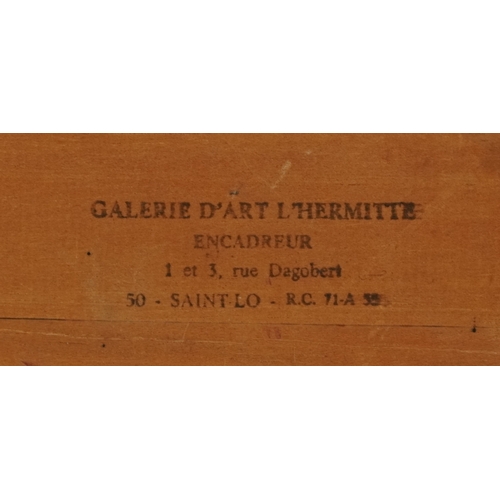 2304 - Claude Quiesse (French B. 1938) - Figures on horseback, 20th century French school oil on canvas, fr... 