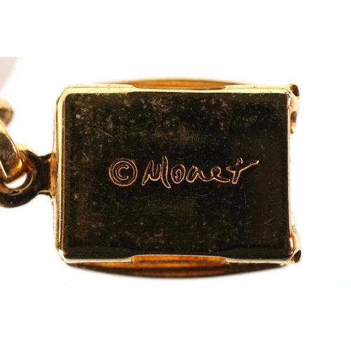 3524 - Vintage Monet designer jewellery comprising two simulated pearl necklaces and a ladybird brooch, the... 