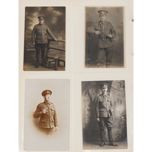 2780 - A collection of military interest postcards and silk greetings cards including To The Trenches by Mo... 