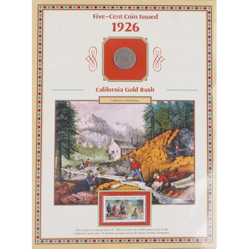 1253 - Two United States of America commemorative coin covers including Buffalo Nichols dates 1926-1937, ho... 