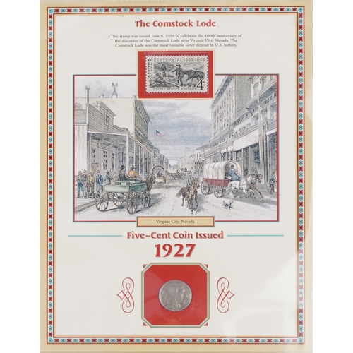 1253 - Two United States of America commemorative coin covers including Buffalo Nichols dates 1926-1937, ho... 