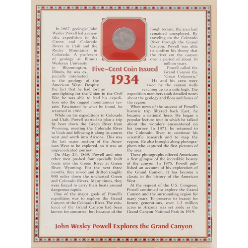 1253 - Two United States of America commemorative coin covers including Buffalo Nichols dates 1926-1937, ho... 