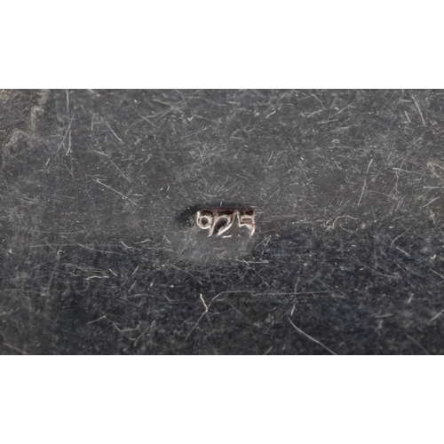 3327 - Antique and later silver and white metal jewellery including a large pair of silver Modernist earrin... 