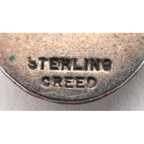 3327 - Antique and later silver and white metal jewellery including a large pair of silver Modernist earrin... 