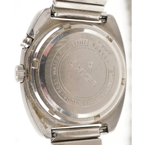 3316 - Seiko, a vintage gentlemen's Seiko Bell-matic 4006-6031 wristwatch, the case numbered 221805, the di... 