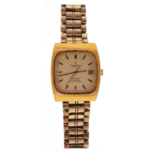 3185 - Omega, a vintage gentlemen's Omega Constellation automatic wristwatch having date aperture, the dial... 