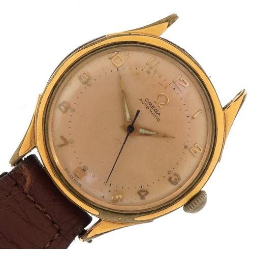 3167 - Omega, a vintage gentlemen's Omega automatic bumper wristwatch, the movement numbered 10704175.