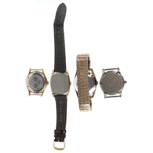 3517 - Four vintage gentlemen's wristwatches including Davar and Mulco.
