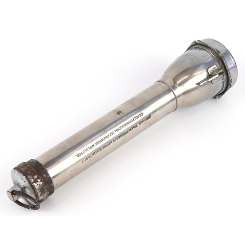 2819 - A vintage CEAG Ltd. Universal chrome plated mining torch, 28cm in length.