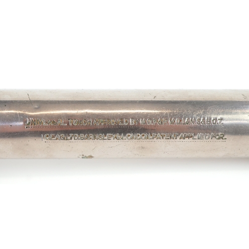 2819 - A vintage CEAG Ltd. Universal chrome plated mining torch, 28cm in length.