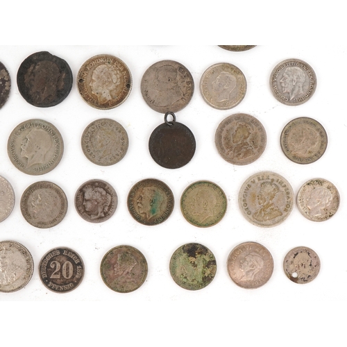1099 - 19th century and later British and World silver coins to include half crowns, florins, sixpences, si... 