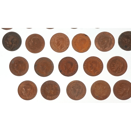 1107 - 18th century and later British copper coins and tokens including a 1794 Chichester halfpenny in extr... 