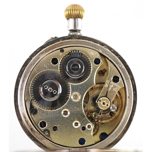 3398 - Four antique and later ladies and gentlemen's silver cased open face pocket watches, the largest 45m... 