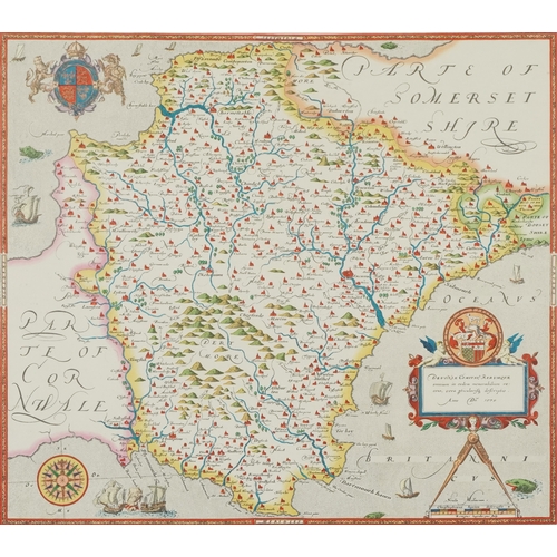 Saxton's Map of Devonshire and Saxton's Map of Kent, Sussex, Surrey ...