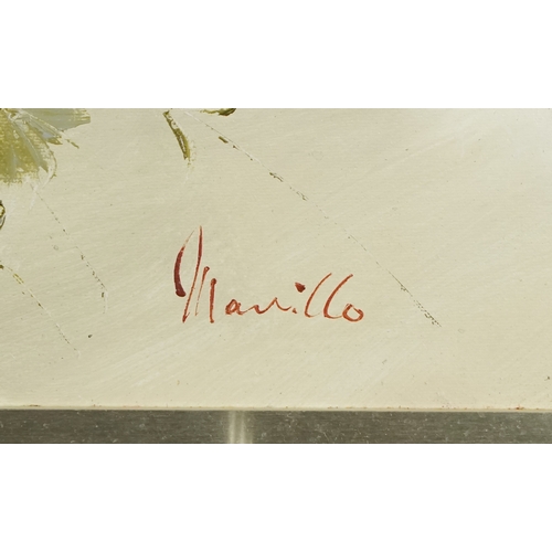 2309 - Manillo - Still life bunch of daisies, 20th century continental school oil on canvas, framed, 49cm x... 