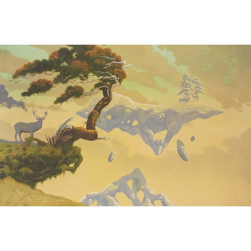 2241 - Roger Dean - The Progeny Paintings Portfolio, a 20th century British school signed print, framed and... 