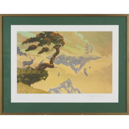 2241 - Roger Dean - The Progeny Paintings Portfolio, a 20th century British school signed print, framed and... 