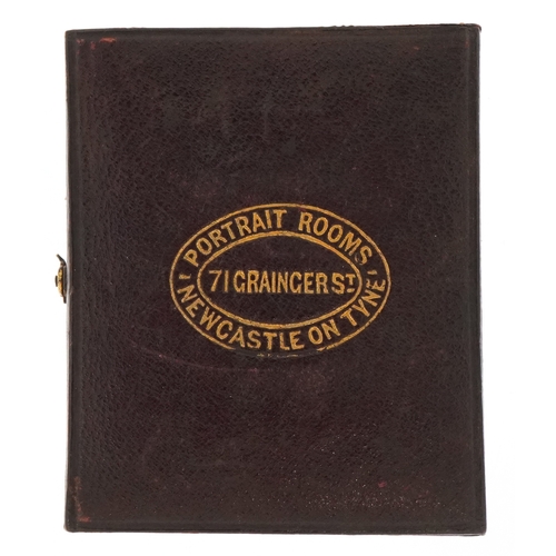 309 - A 19th century daguerreotype of a young female, housed in a velvet lined case, 7cm x 6cm.