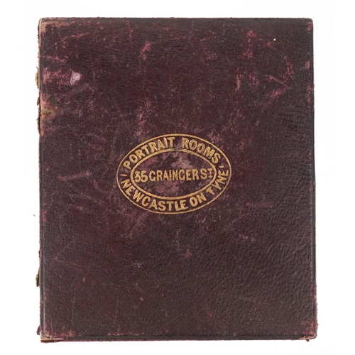 308 - A 19th century daguerreotype of a gentleman in formal dress, housed in a velvet lined case, 9cm x 8c... 