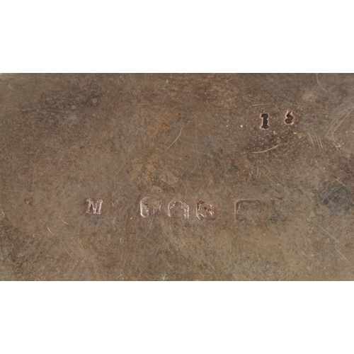 3685 - E J Trevitt & Sons, an Edwardian silver double sovereign fob case with an unengraved cartouche and l... 