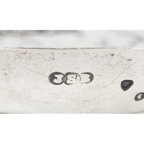 3598 - John Septimus Beresford, a Victorian silver love heart pin dish embossed with a Putto, London 1884, ... 