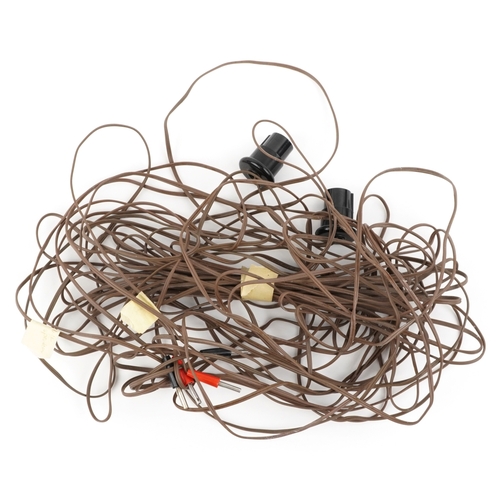 2573 - A pair of Rogers BBC Studio monitor speakers on stands, overall 101cm high.