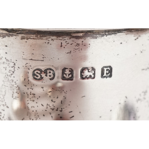 3644 - Victorian and later silver comprising a set of six teaspoons, christening tankard, shell shaped dish... 