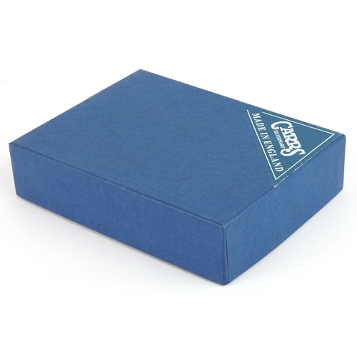 3727 - Carrs, a silver pin dish, Sheffield 1996, 9cm wide, 28.4g, with box.